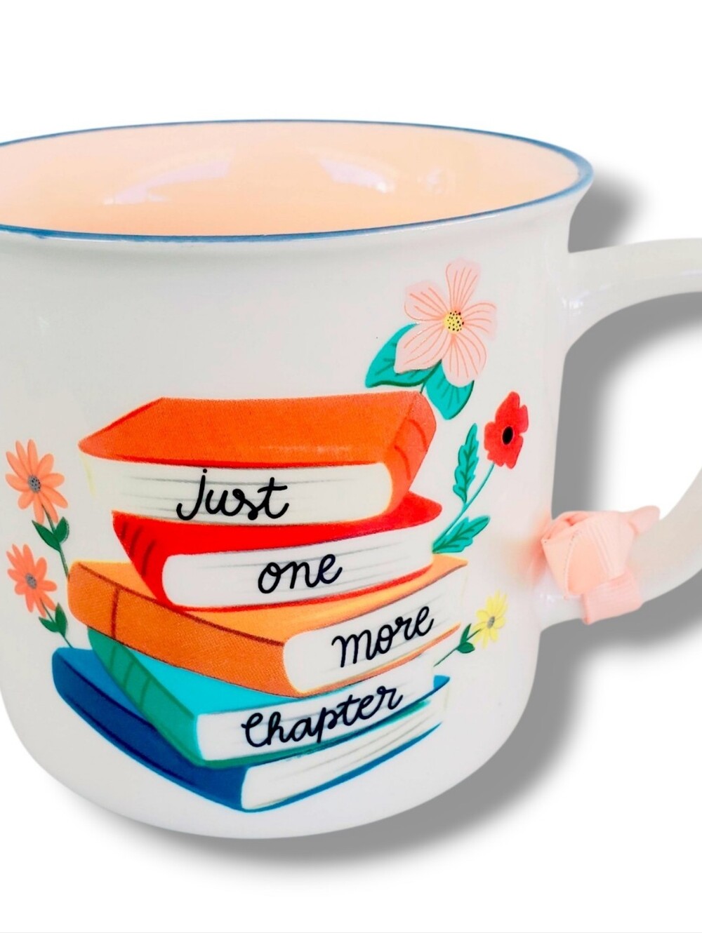 JUST ONE MORE CHAPTER Reading Books Coffee Tea Mug by Paige & Willow NWT